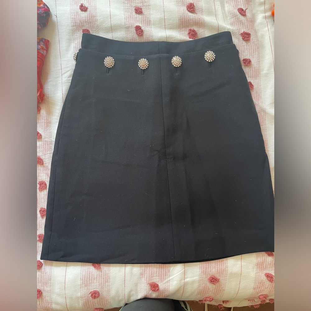 TORY BURCH SKIRT with circle rhinestone embellishments